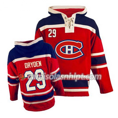 Camisola Montreal Canadiens Ken Dryden 29 Vermelho Sawyer Hoodie - Homem